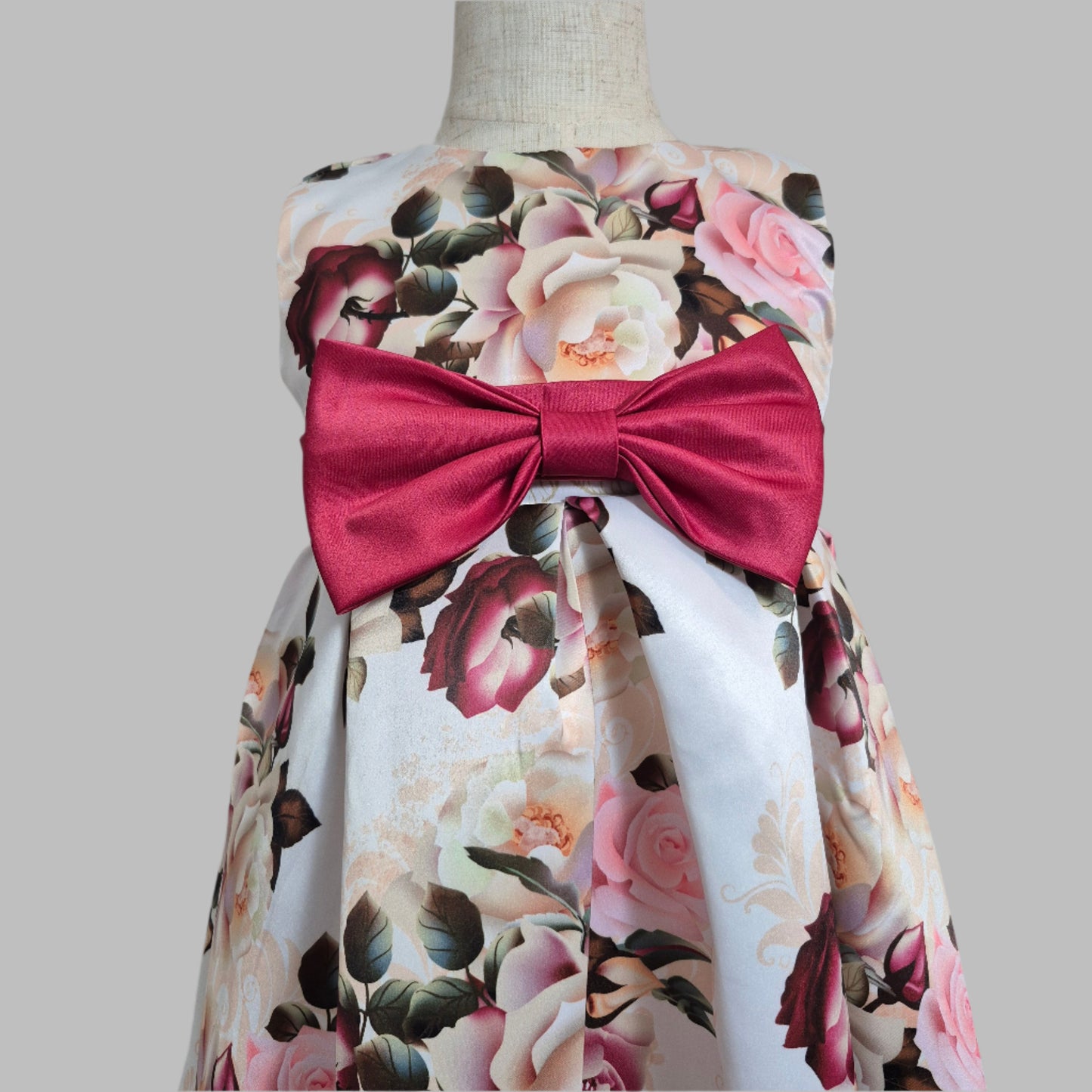 Toddler Girl Flower Girl Front Bow