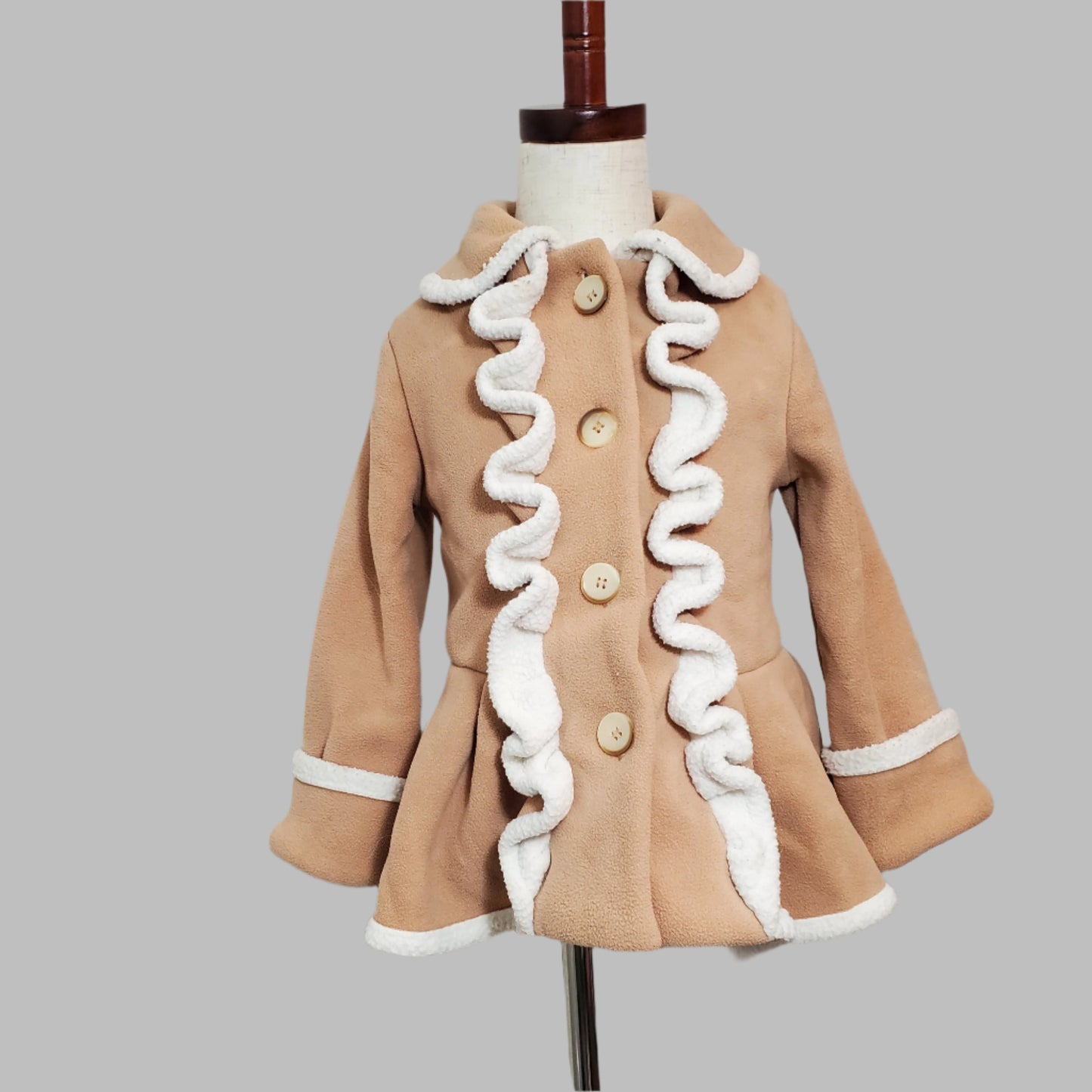 Toddler Girl Trench Coat Long Winter Jacket