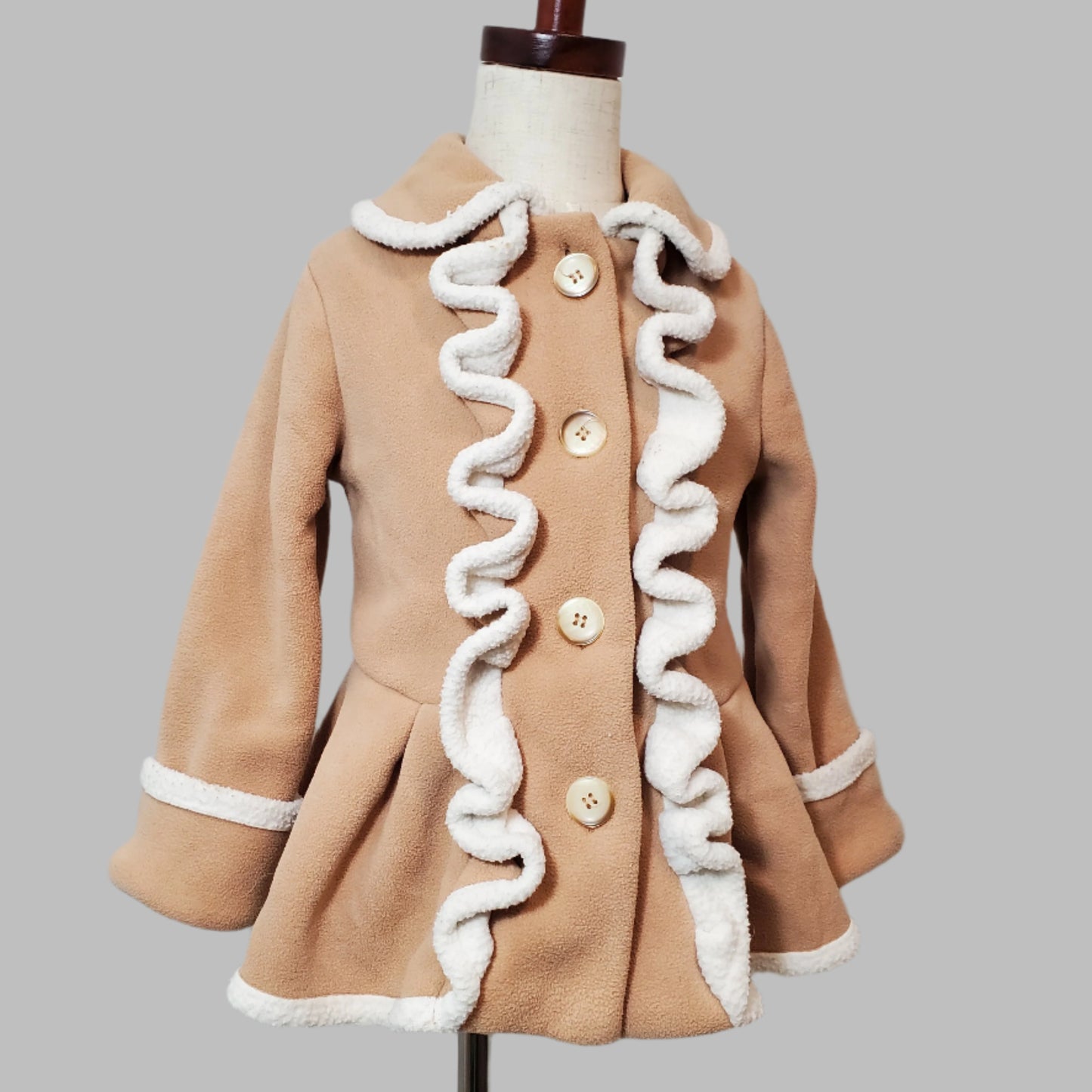 Toddler Girl Trench Coat Long Winter Jacket